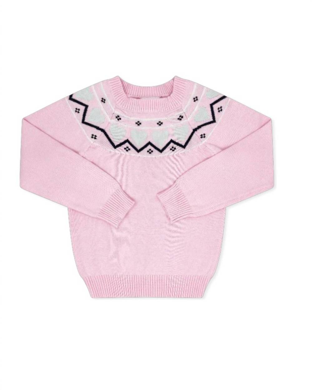 NEW SAGE & CLARE girls pleasant crewneck sweater in pink